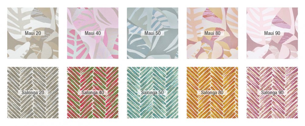Fama Maui & Salonga fabric samples